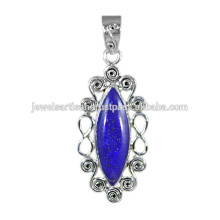 Lapis Edelstein 925 Sterling Silber Anhänger Schmuck